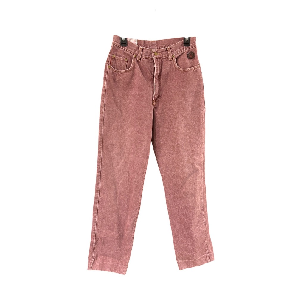 Robe Di Kappa Vintage High Waisted Jeans Faded Red Straight Leg Womens 28in